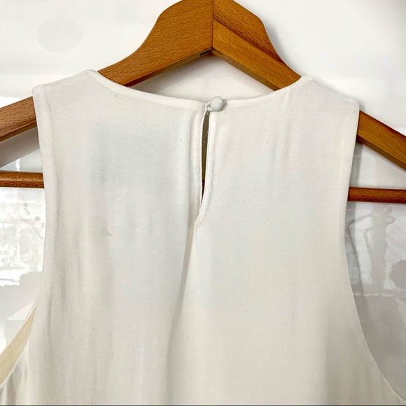 Showstopper tight white dress with gauze overlay - Picture 6 of 9